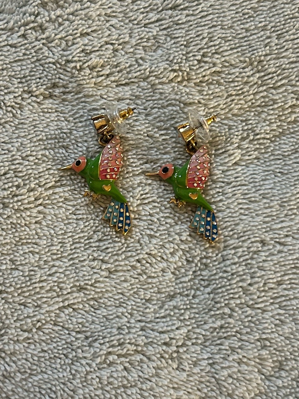 Betsey Johnson Tropical Bird Earrings